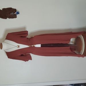 Haute Project, Los Angeles, rust, burnt orange, swimsuit cover, Kimono, BoHo